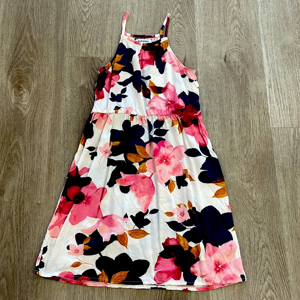 Girls floral print dress